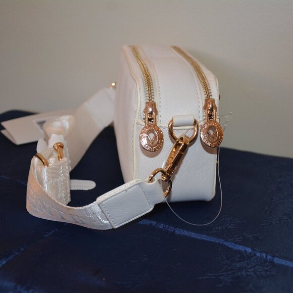New VALENTINO ORLANDI Studded Guitar Strap Double Zip Crossbody Camera NWT - Picture 9 of 11
